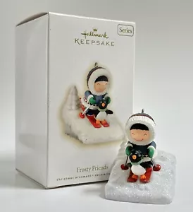 2009 Hallmark Keepsake “Frosty Friends” 30th Series Eskimo & Penguin Skiing - Picture 1 of 5