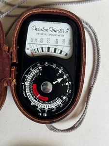 Black Weston-Master II Light Meter, with Case - Picture 1 of 1