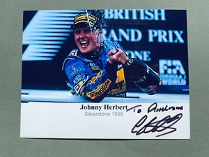 JOHNNY HERBERT Formel-1-Fahrer signed Foto 10x13,5 Autogramm - Bild 1 von 1