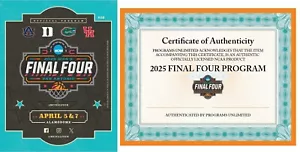 2025 MEN'S OFFICIAL FINAL FOUR GAME PROGRAM DUKE HOUSTON AUBURN FLORIDA GATORS - Picture 1 of 3