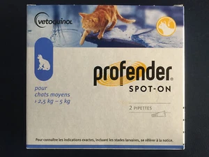 VERMIFUGE SPOT-ON pour CHAT (2,5 - 5 kg) 2 pipettes - Zdjęcie 1 z 1
