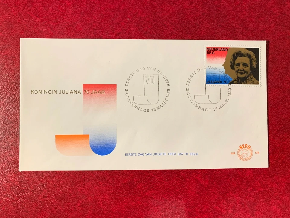 NETHERLANDS 1979 FDC 173 QUEEN JULIANA 70TH BIRTHDAY ROYALTY - Image 1 of 1
