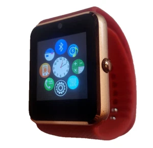 Bluetooth Smart Wrist Watch GT08 Touch Screen Camera Sleep Monitor For Phone Red - Picture 1 of 13