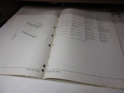 Used Stihl FS 500, 550, 550 L (4116) Trimmer 0452 398 1323 Spare Parts List - Image 1 of 4