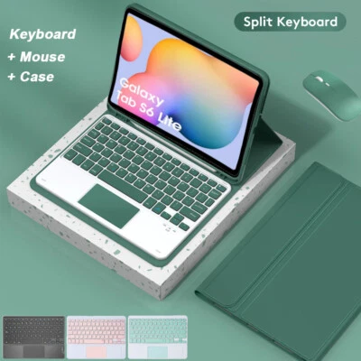 For Samsung Galaxy Tab S6 Lite A9 Plus A8 A7 Tablet Touchpad Keyboard Case Mouse - Image 1 of 4