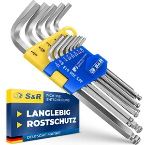 S&R Innensechskantschlüssel Satz HX,13-tlg mit Kugelkopf - Bild 1 von 8