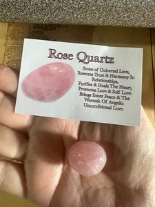 Rose Quartz Large Crystal Tumble Stone - Picture 1 of 2
