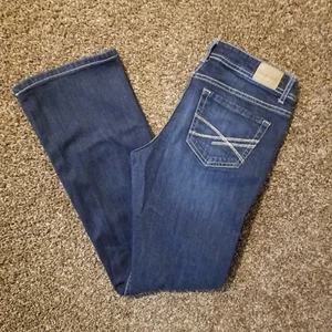 Aeropostale Chelsea Bootcut Mid Rise Denim Blue Jeans Damengröße 7/8 - Bild 1 von 14