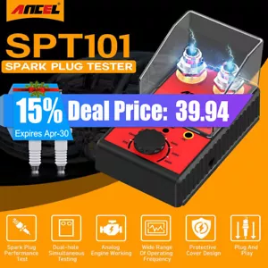 Car Ancel Spark Plug Tester Auto Ignition System Tester Diagnostic Test Tool - Picture 1 of 12