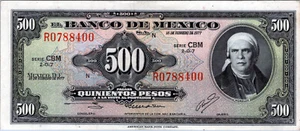 Mexico 500 Pesos 1978 Pick # 51t - Picture 1 of 3