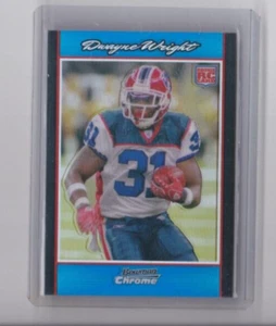 DWAYNE WRIGHT 2007 BOWMAN CHROME BLUE REFRACTOR PARALLEL ROOKIE CARD-#'D/150 - Picture 1 of 23