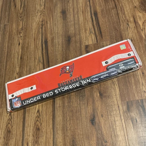 Franklin Sports NFL Tampa Bay Buccaneers Under The Bed Storage Bins - Large🏈 Cover