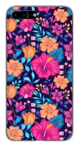 Coque en silicone imprimée compatible Apple iPhone 7 Plus Fleurs Exotiques - Picture 1 of 3