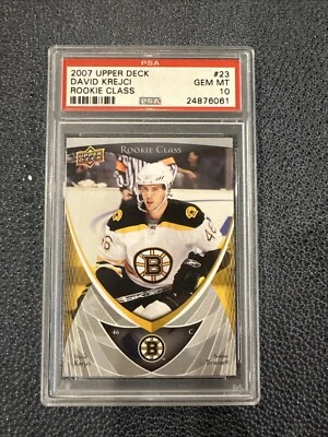 2007-08 Upper Deck Rookie Class David Krejci - Boston Bruins PSA 10  - Image 1 of 2