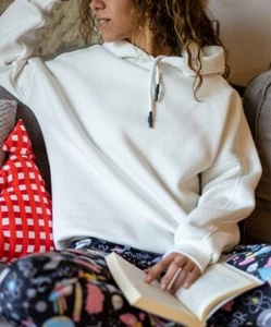 CCK Style Damen Ecru Hoodie Langarm Pullover Gr. M - Bild 1 von 7