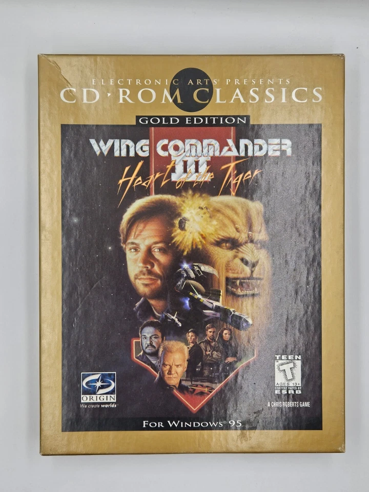Wing Commander 3: Heart of The Tiger (PC CD-Rom, 1994) Gold Edition--VERY GOOD - Image 1 of 4