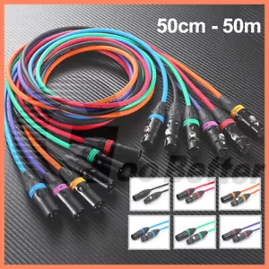 Mikrofonkabel XLR Kabel symmetrisch Mikrokabel Stecker Buchse kupplung 25cm -50m - Bild 1 von 20