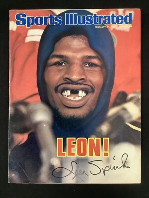Leon Spinks Signed Sports Illustrated 2/27/78 No Label Boxing Autograph JSA - Image 1 of 4