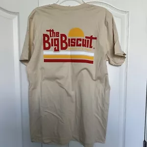 Camiseta promocional The Big Biscuit But First Coffee 100 % algodón tostado grande - Imagen 1 de 6