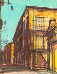 1966 Print by Jean Carzou "Aix-En-Provence" (Provence, France) - Picture 1 of 2