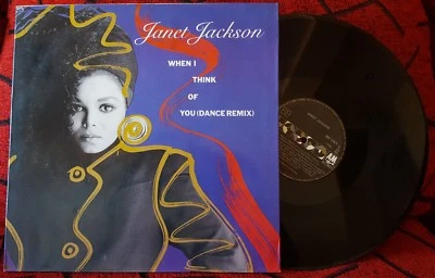 JANET JACKSON **When I Think Of You (Dance Remix)** 1986 Spain 12" Single - Image 1 of 4