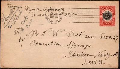 Canal Zone - 1916 - 2 Cents Carmine & Black Overprinted Panama Issue # U2 Entire - Image 1 of 2