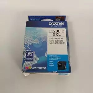 New Brother LC20E C XXL Cyan, Yellow Ink Cartridges Sealed, Open Box - Picture 1 of 14