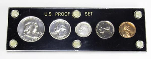 Original Government U.S. 1957 Proof Set im Hartplastikhalter - Stempelglanz - Bild 1 von 2