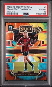 Francesco Camarda 2023-24 Panini Select FIFA RC Terrace Tie-Dye #/30 PSA 10 - Foto 1 di 2