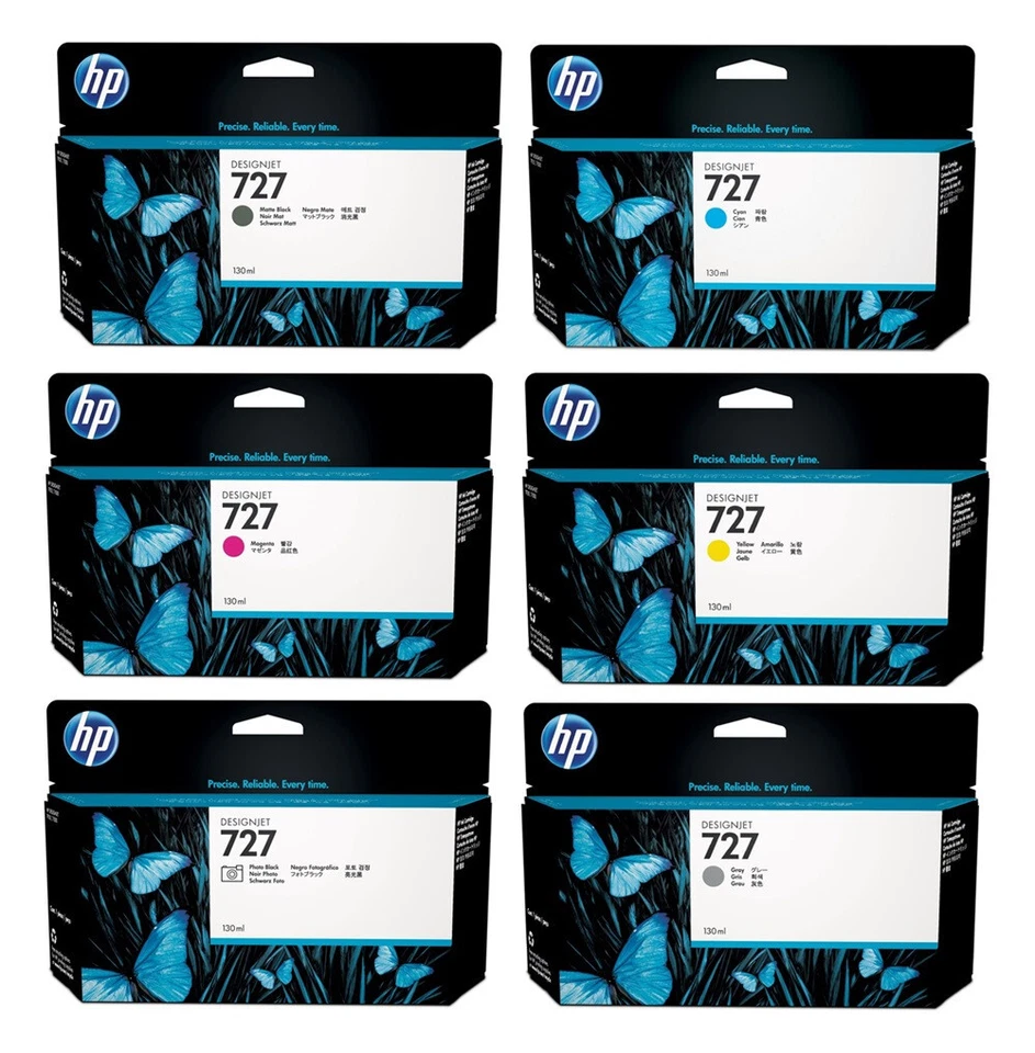 Original Tinte HP Nr. 727 DesignJet T920 T930 T1500 T2500 / B3P19A - B3P24A OVP - Bild 1 von 1