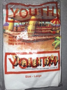 NEU Vintage 90er 1994 Flintstone RocDonald's x McDonalds Film Promo T-Shirt YL 14-16 - Bild 1 von 2