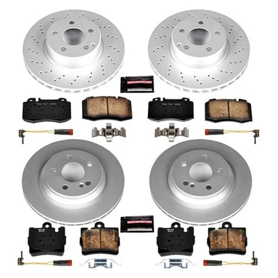 PowerStop CRK2851 Brake Kit For Mercedes-Benz S500 2002-2003 Front Rear Foto 1 de 4