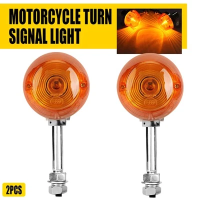2X Turn Signal Light 8mm 12V For Honda CT70 CT90 XL100 CB350 CM400 CB450 CB750 A - Image 1 of 4