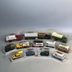 Konvolut 13x Brekina Modellautos MIX: LKW PKW VW Ford MB Anhänger H0 1:87 OVP #7 - Bild 1 von 9