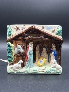 Vintage 50er Jahre Relco Japan Weihnachten Krippe Krippenlampe Nachtlicht - Bild 1 von 13