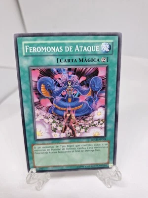YUGIOH!, SPANISH,Attack Pheremones - SOVR-EN048 - Common Unlimited Yugioh, MP - Image 1 of 4
