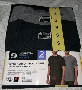 Mondetta Outdoor Project Confezione da 2 T-shirt Manica Corta Uomo, Multi, Uomo Taglia S - Foto 1 di 4
