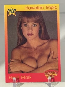1994 Hawaiian Tropic Heidi Mark Promotional Card SHIPS SAME DAY - Picture 1 of 5
