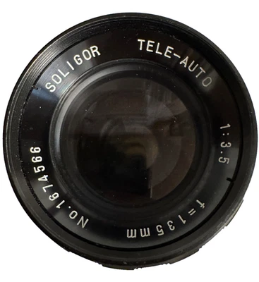 Miranda Mount Soligor 135mm f/3.5 Tele-Auto Telephoto Portrait MF Lens w Caps V1 - Image 1 of 4