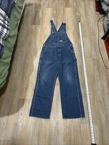 Big Smith Carpenter Latzhose Latzhose Denim Jeans Herren Größe 36 x 30 Farmer Work - Bild 1 von 18