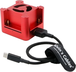 Batería Alvins 4 Ranuras NP-F Cargador Super Rápido a USB C 100W con Freeze Fan - Imagen 1 de 9