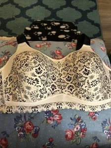 LIVI Active beige & schwarzer Sport BH Größe 44DD - Bild 1 von 9