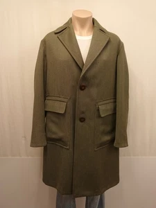 DOPPIAA Mantel AAMBURGO Gr. 50 Coat 100% Schurwolle Grün - Bild 1 von 7