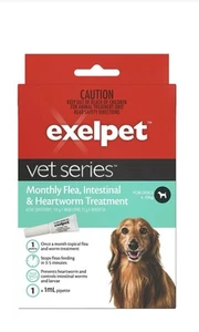 Exelpet Vet Flea Intestinal & Heartworm Treatment Small Dog Each - Picture 1 of 1