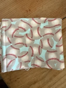 David Textiles Assorted Design Fat Quarter 18" x 21" 100% Cotton Fabric baseball - Picture 1 of 1