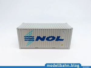 Contenitore Grauer 20 piedi ""Neptune Orient Lines - NOL"" in 1:87 (H0) - Foto 1 di 5
