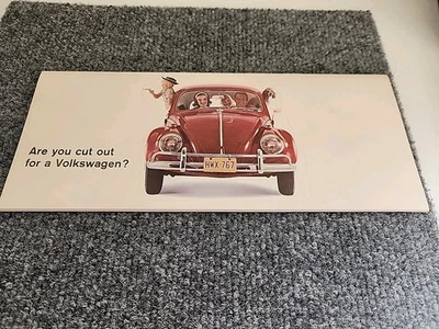 Folleto troquelado Volkswagen años 60 estás recortado para un Volkswagen Foto 1 de 4