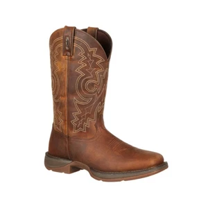 Durango® Men's Rebel™ 12" Brown Western Square Toe Boots DB4443 - Picture 1 of 5