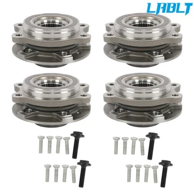 4×Front or Rear Wheel Hub Bearing Assy For Audi A4 A5 A6 A7 A8 QUATTRO 2008-2018 - Imagem 1 de 4