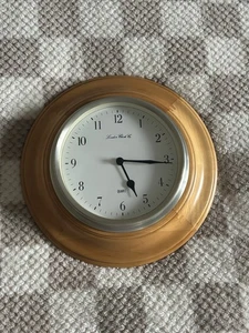 London Clock Company Quartz Wall Clock with Wooden Surround Battery Operated - Picture 1 of 4